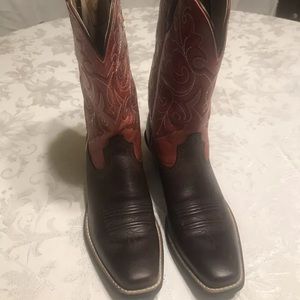 Ariat western boots red/brown